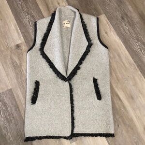 M. Rena Open Cardigan Vest